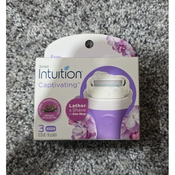 Schick Other - Schick Intuition Pure Nourishment (3 ct) 4 Blades Replacement Cartridges New